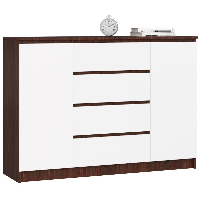 KOMODA K140 2D 4SZ CLP VENGE / BIAŁY KOMODA K140 2D 4SZ CLP VENGE / BIAŁY
