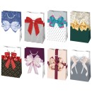 Colour Bow paper gift bag 10x16x6 cm