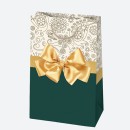 Colour Bow paper gift bag 10x16x6 cm