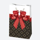 Colour Bow paper gift bag 10x16x6 cm
