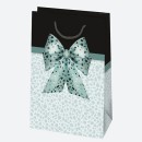 Colour Bow paper gift bag 16x24x7 cm