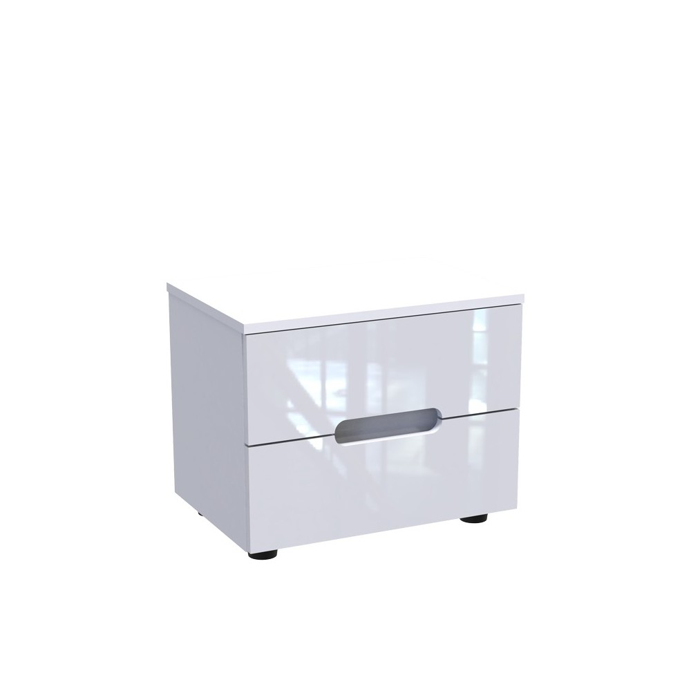 Table de chevet bois blanc brillant 1 tiroir 50x35x41 cm
Table de chevet bois blanc brillant 1 tiroir 50x35x41 cm