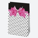 Colour Bow paper gift bag 16x24x7 cm