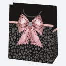 Colour Bow paper gift bag 19x23x10.5 cm