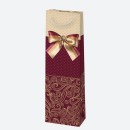 Colour Bow paper wine bag 10.5x33x8.5 cm