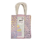 Colour Dots paper gift bag, 6 pcs