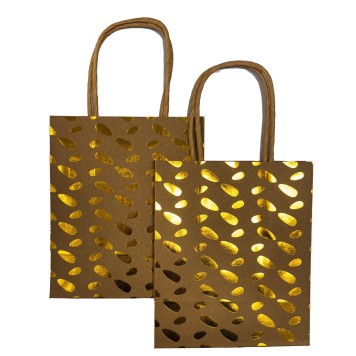 Colour Gold  paper gift bag, 6-piece set