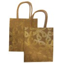 Colour Gold  paper gift bag, 6-piece set