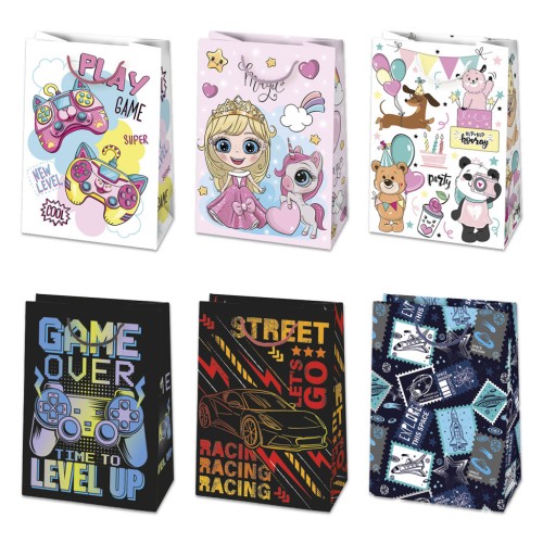 Colour Party paper gift bag 23x32x11 cm