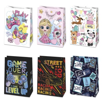 Colour Party paper gift bag 23x32x11 cm