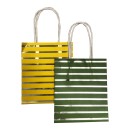 Colour Striped paper gift bag set of 6