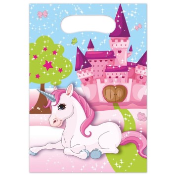 Unicorn Castle gift bag pack of 6