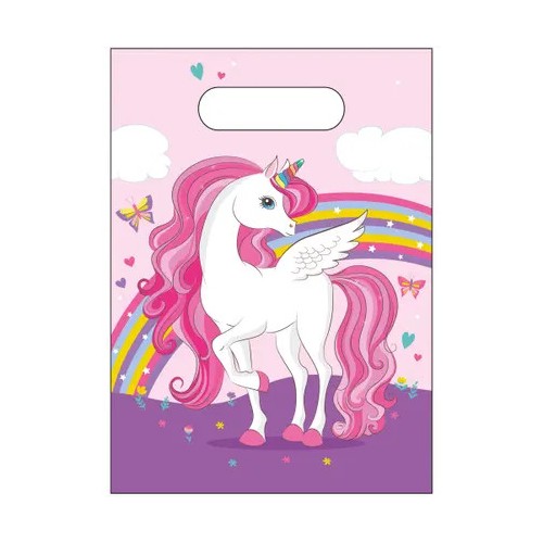 Unicorn Rainbow Colors gift bag set of 6