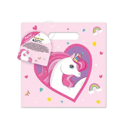 Unicorn Rainbow Colors paper gift bag 4 pcs