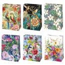 Colour Birds Flower paper gift bag 23x32x11 cm