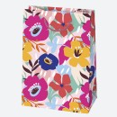 Colour Blossom Flower paper gift bag 23x32x11 cm