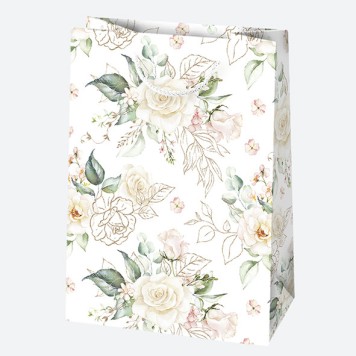 Colour Blossom Flower paper gift bag 23x32x11 cm