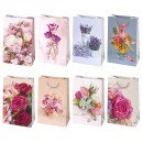 Colour Bouquets Flower paper gift bag, gift bag 16x24x7 cm