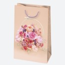 Colour Bouquets Flower paper gift bag, gift bag 16x24x7 cm