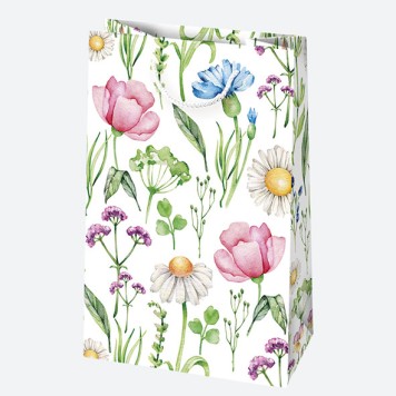 Colour Mirth Flower paper gift bag, 16x24x7 cm