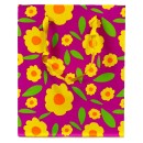 Colour Neon Flower gift bag, gift bag 18x10x23 cm