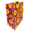 Colour Neon Flower gift bag, gift bag 18x10x23 cm