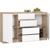 KOMODA K160 2D 4SZ CLP PK DĄB SONOMA / BIAŁY