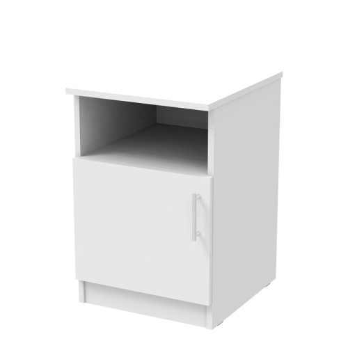Table de chevet blanche 40x45x60 cm

