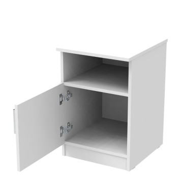 Galdi pakoworld bedside table in white color 40x45x60cm