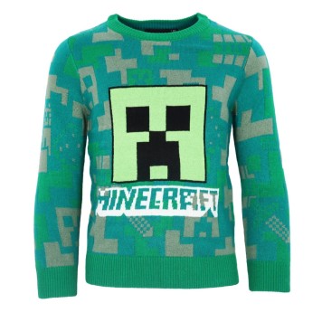 Minecraft Blocky children's knitted sweater 6-12 years