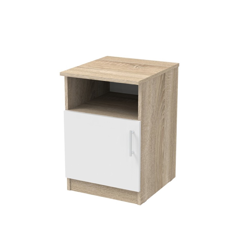 Table de chevet en bois marron et blanc 40x45x60 cm
Table de chevet en bois marron et blanc 40x45x60 cm