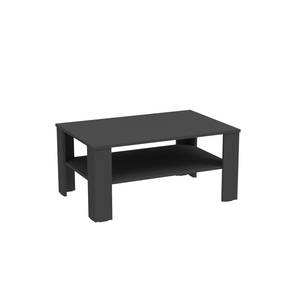 Coffee table Khofi pakoworld in anthracite color 90x60x42.3cm Coffee table Khofi pakoworld in anthracite color 90x60x42.3cm