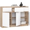 KOMODA K140 3D 3SZ CLP PK SONOMA / BIAŁA