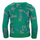 Minecraft Green children's knit sweater 8 years