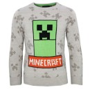 Minecraft Grey children's knitted sweater 8 years