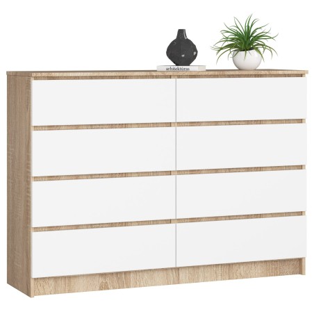 KOMODA K140 8SZ CLP PK SONOMA / BIAŁA