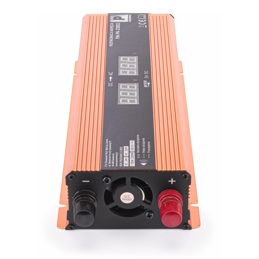 Przetwornica NAPIĘCIA Samochodowa 24V 2200W LCD PM-PN-2200LS