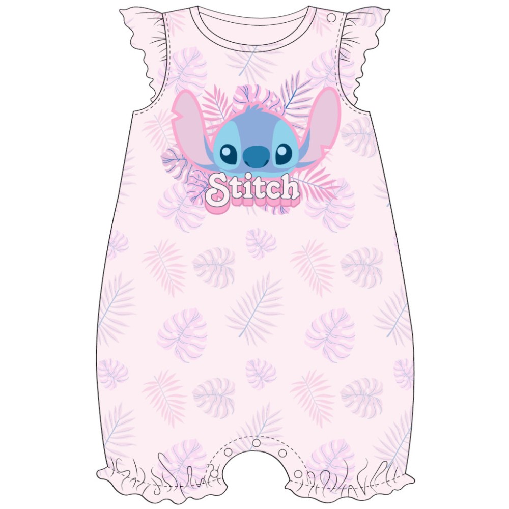 Disney Lilo and Stitch Pink Leaf baby romper 62-92