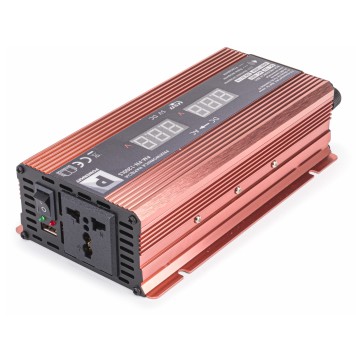 Przetwornica NAPIĘCIA Samochodowa 12V 1200W LCD PM-PN-1200LS