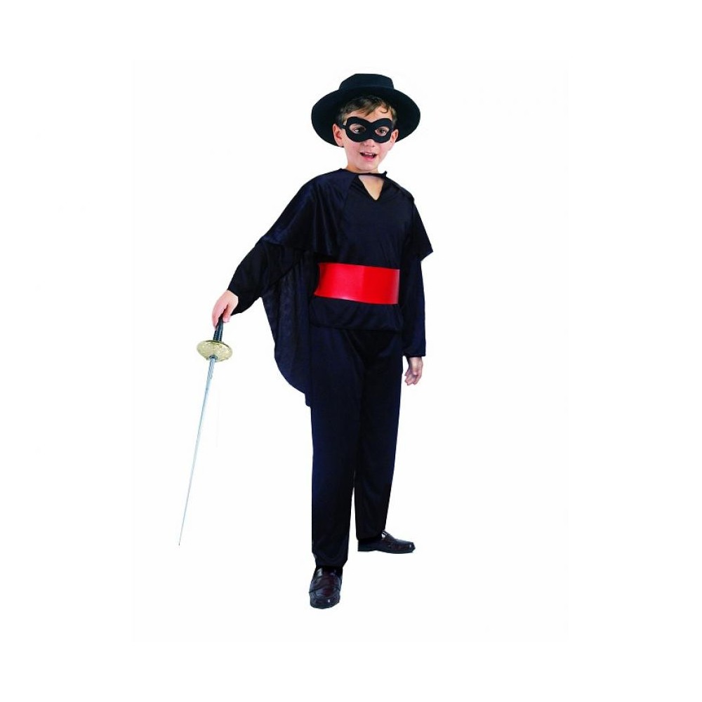 Halloween Black Master of the Sword Costume 130/140 cm