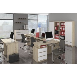 KOMODA K140 6SZ CLP DĄB SONOMA / BIAŁY