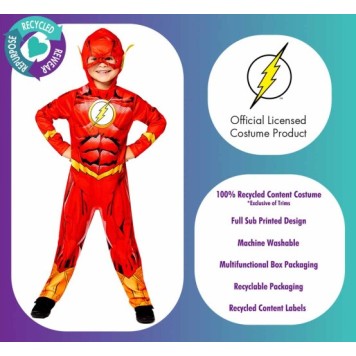 The Flash costume 6-8 years