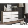 KOMODA K120 6SZ CLP DĄB SONOMA / BIAŁY