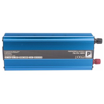 Przetwornica NAPIĘCIA Samochodowa 12V 230V 1800W PM-PN-1800S