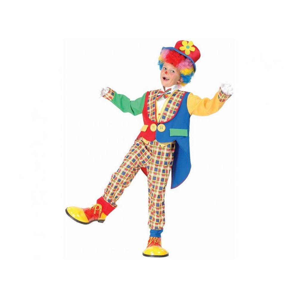 Colour Colorful Clown Costume 120/130 cm