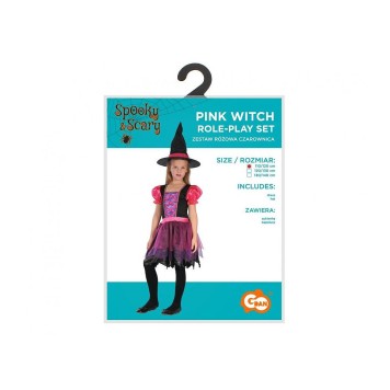 Witch Pink costume 110/120 cm