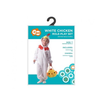 Unicorn White Chicken Costume 92/104 cm