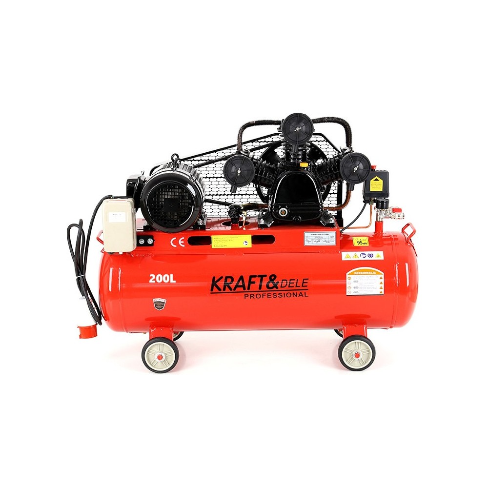 Kompresor Olejowy 200L 3 Tłoki 400V KD408