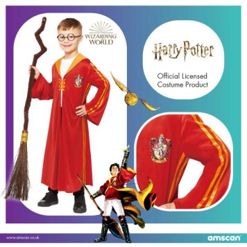 Harry Potter Gryffindor Quidd quidditch costume 8-10 years