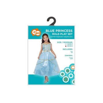 Halloween Blue Princess Costume 130/140 cm